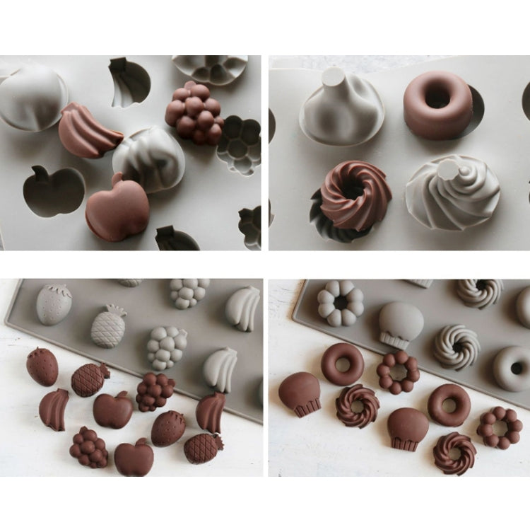 3 PCS Silicone Cake Mold 25 Grid Fudge Hard Candy Silicone Biscuit Mold