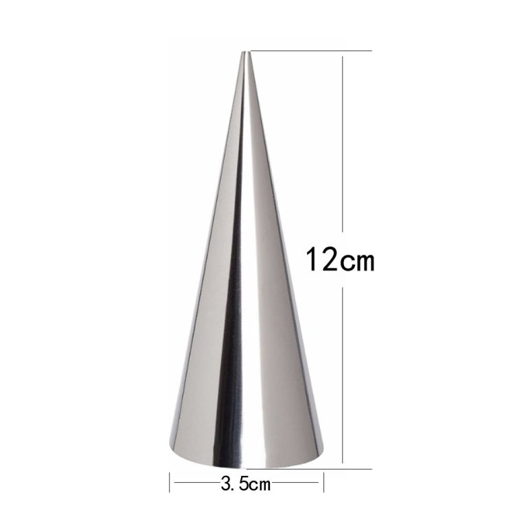 2 Sets 16 in 1 Ice Cream Crispy Mold Set Stainless Steel Conical Roller Croissant Tool