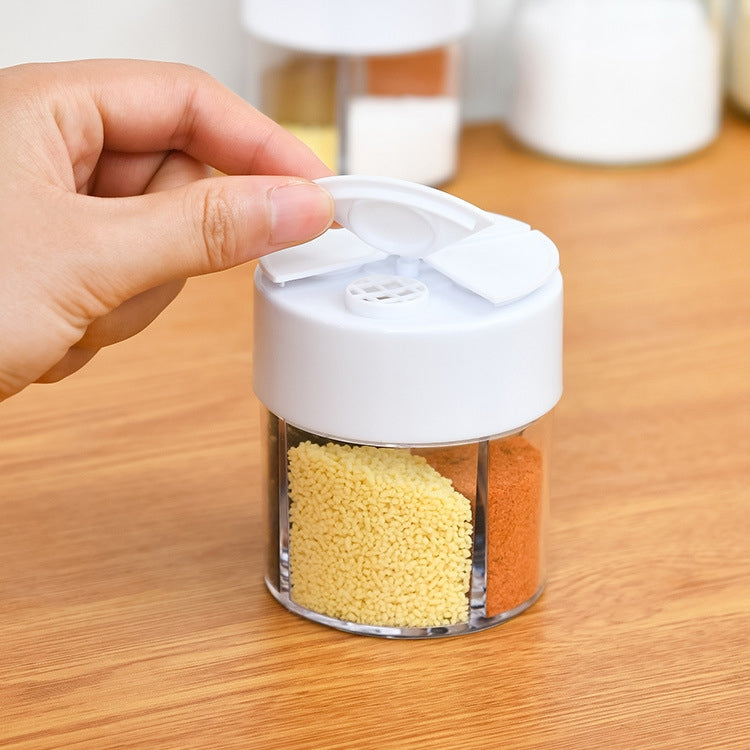 2 PCS Household Kitchen Seasoning Box Four Grid Seasoning Bottle