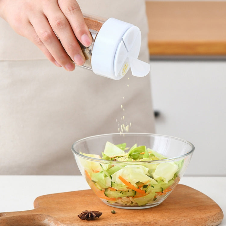 2 PCS Household Kitchen Seasoning Box Four Grid Seasoning Bottle