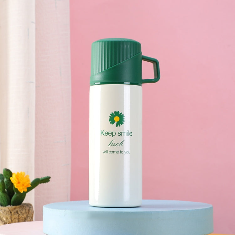 Daisy Pattern Outdoor Travel Stainless Steel Insulated Water Cup