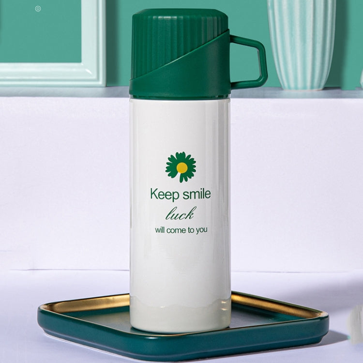 Daisy Pattern Outdoor Travel Stainless Steel Insulated Water Cup