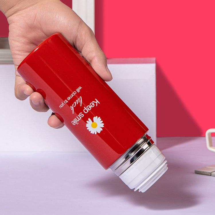 Daisy Pattern Outdoor Travel Stainless Steel Insulated Water Cup