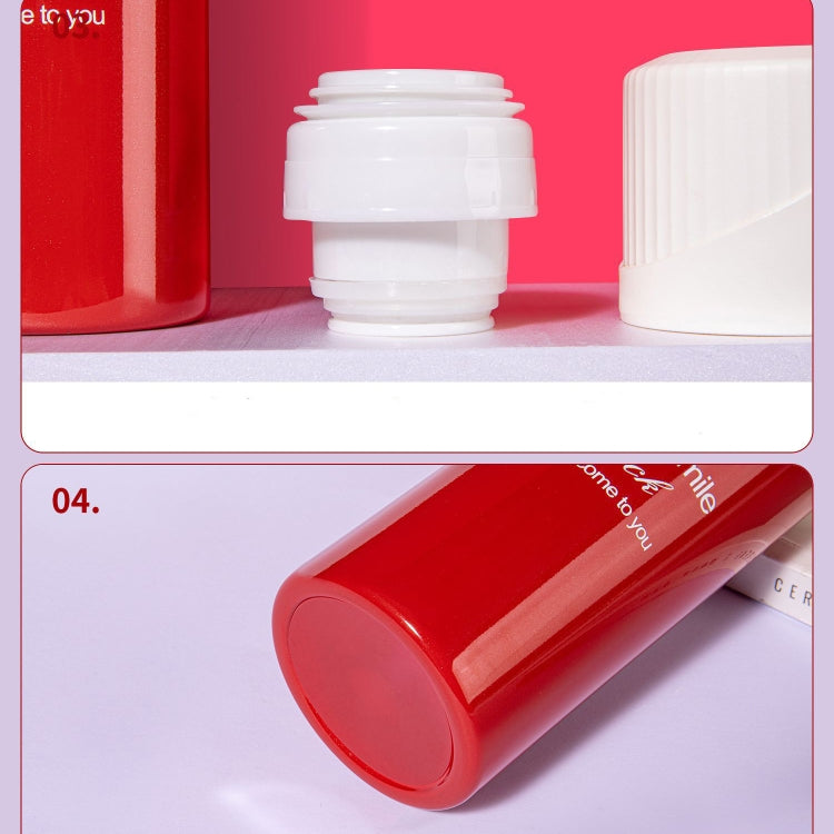 Daisy Pattern Outdoor Travel Stainless Steel Insulated Water Cup