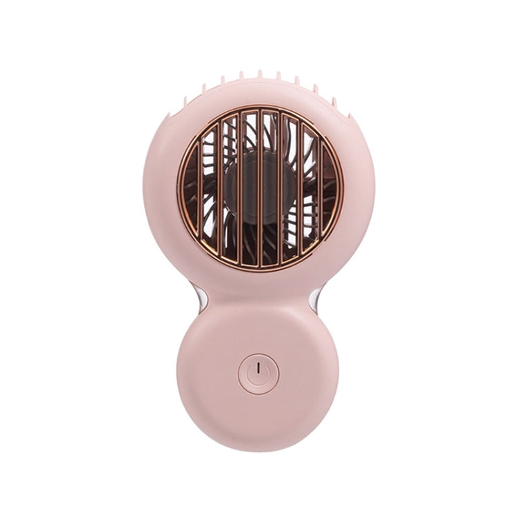 A28 Hanging Neck Fan USB Handheld Desktop Portable Fan(Pink)