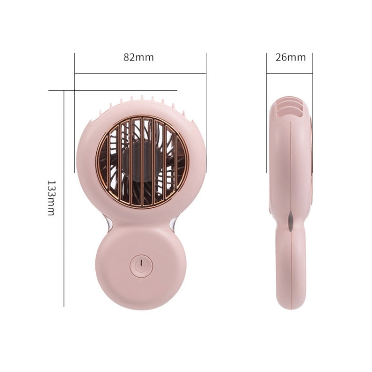 A28 Hanging Neck Fan USB Handheld Desktop Portable Fan(Pink)