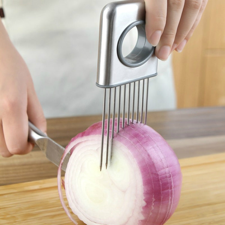 Steak Loose Meat Tenderizer Needle Cutting Vegetables Protection Slice Holder Onion Fork