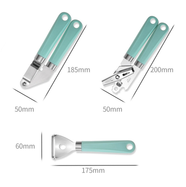 9 in 1 Plastic Handle Stainless Steel Kitchen Utensils Household Gadget Set