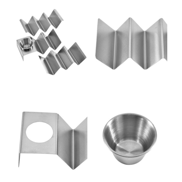 2 PCS Baking Stainless Steel Pancake Rack Buffet Tools With Handle