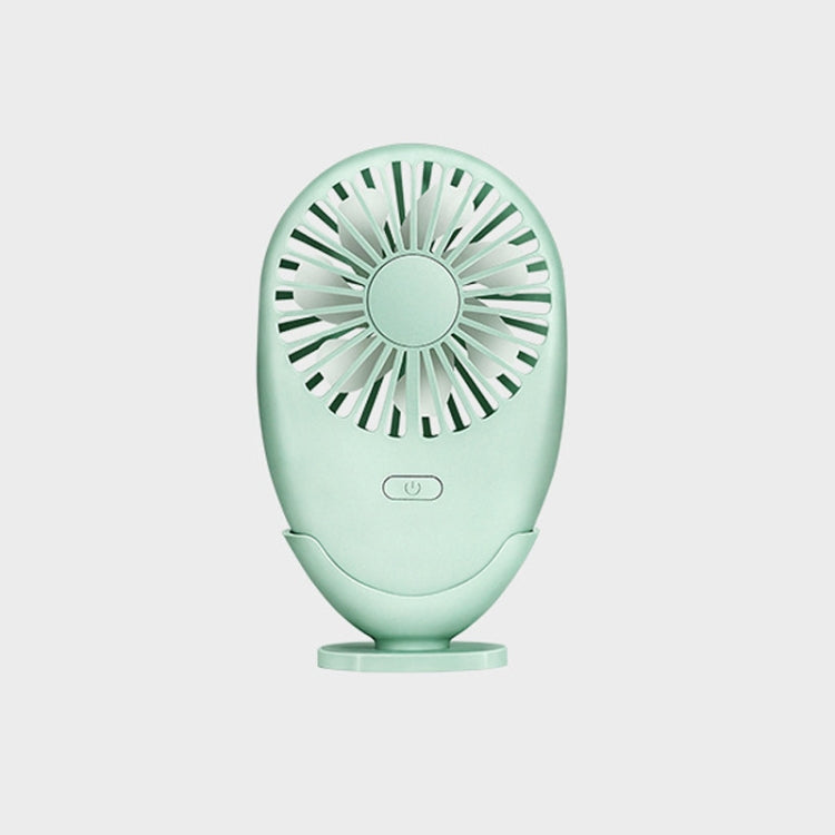 A6 Mute Colorful Light Mini Fan Portable Outdoor Handheld USB Fan(Green)