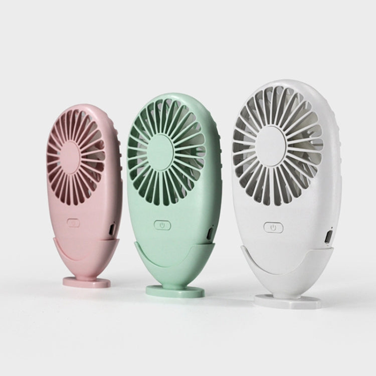 A6 Mute Colorful Light Mini Fan Portable Outdoor Handheld USB Fan(Green)