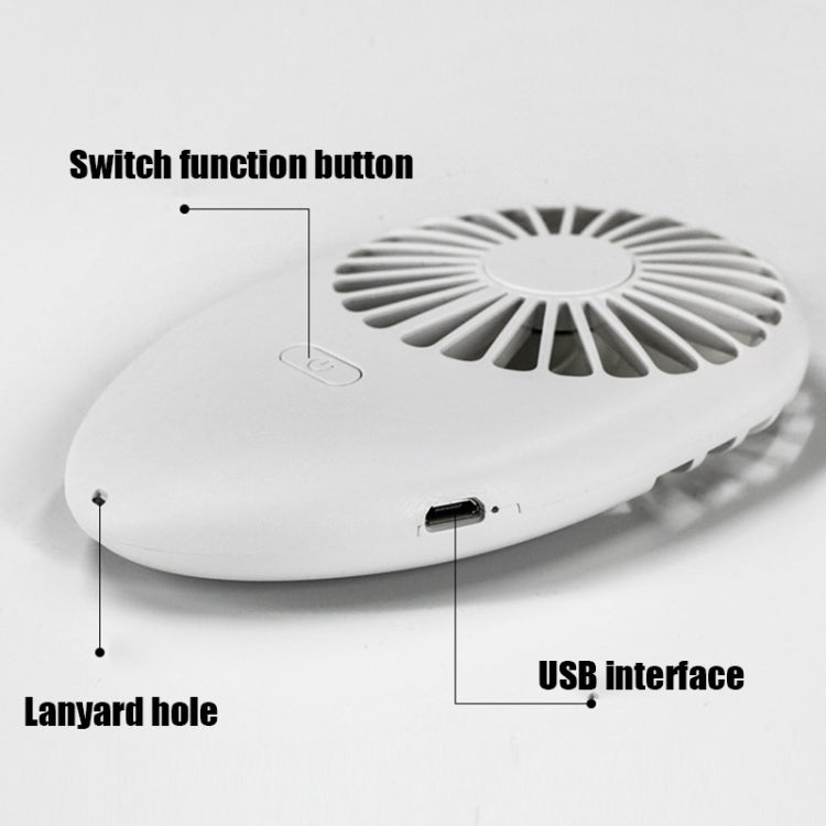 A6 Mute Colorful Light Mini Fan Portable Outdoor Handheld USB Fan(Green)