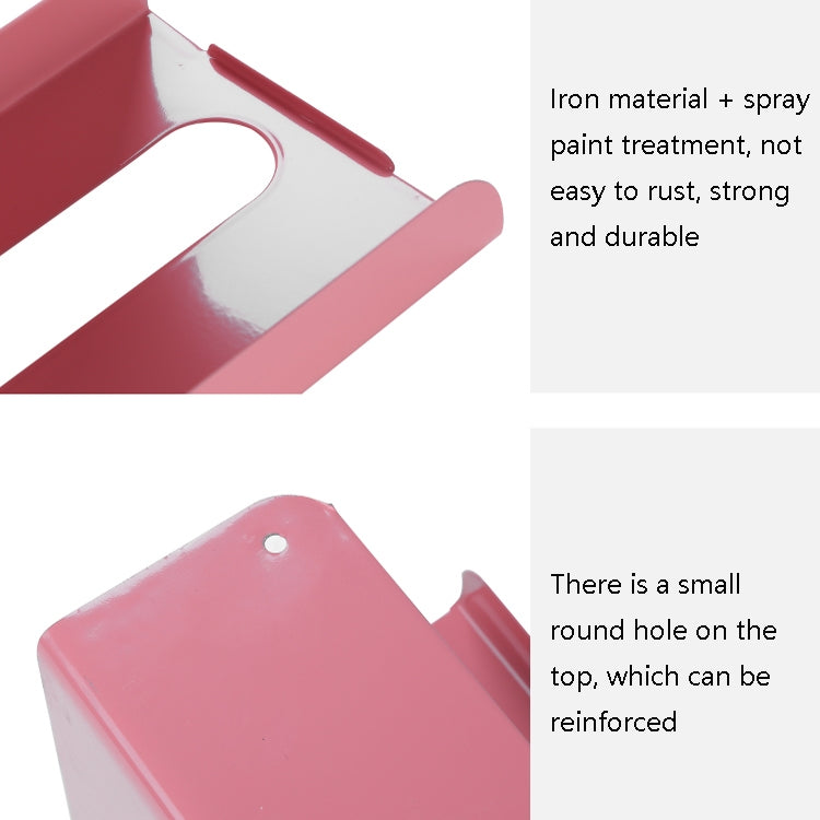2 PCS Wrought Iron Spray Paint Paper Towel Rack Removable Absorbent Paper Towel Rack