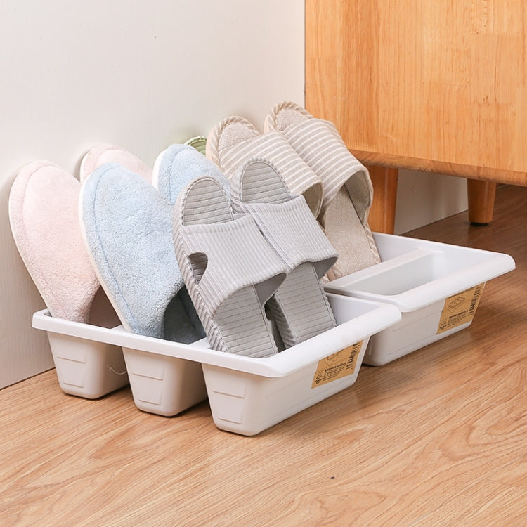 2 PCS Multifunctional Household Living Room Shoe Rack Vertical Storage Shoe Tray