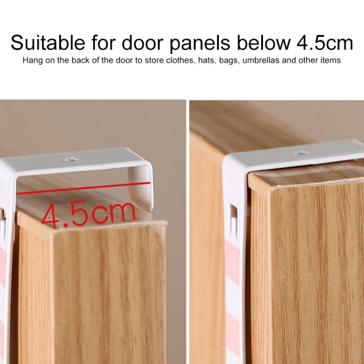 2 PCS Door-Type Clothes Hook Behind The Door Nail-Free Seamless Hook