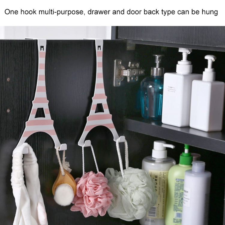 2 PCS Door-Type Clothes Hook Behind The Door Nail-Free Seamless Hook