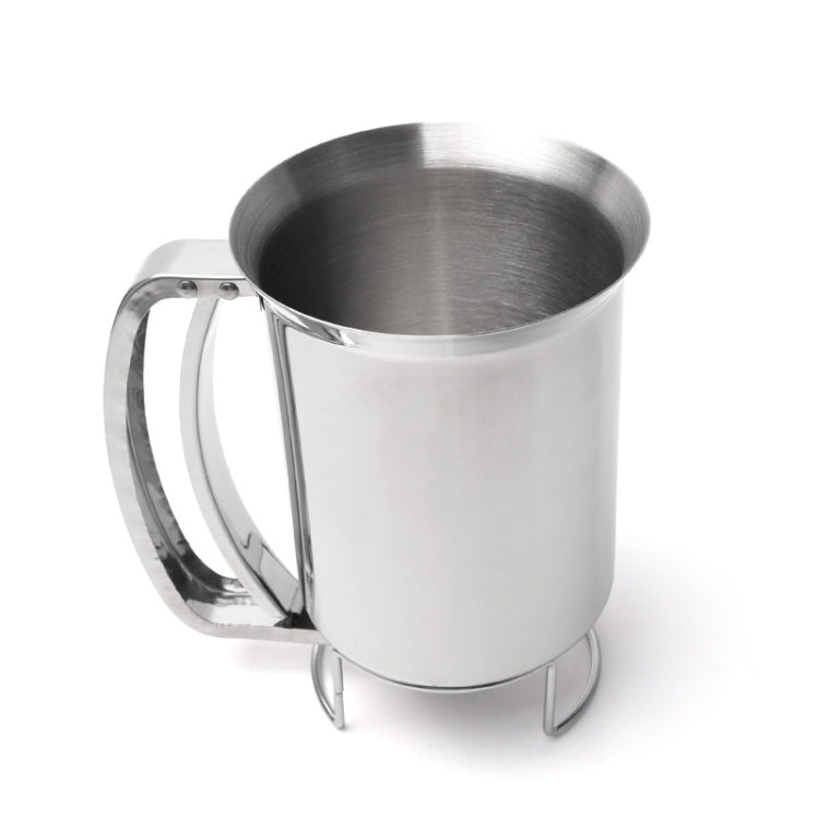 Handheld Stainless Steel Batter Dispenser Cupcake Batter Funnel Stirring Batter Separator