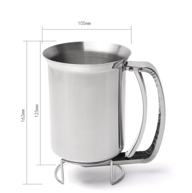Handheld Stainless Steel Batter Dispenser Cupcake Batter Funnel Stirring Batter Separator