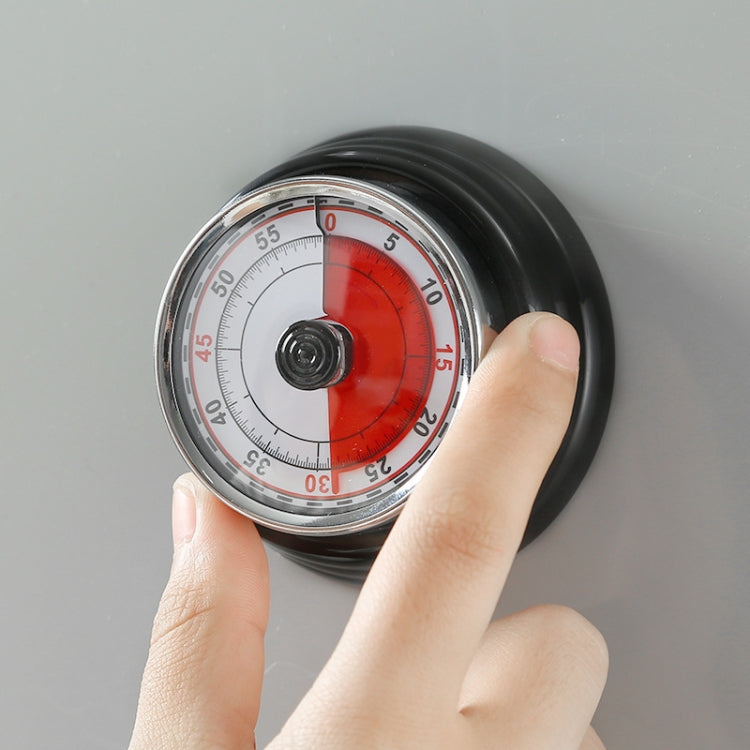 Kitchen Timer Convenient Home Timer Magnetic Alarm Clock(Black)