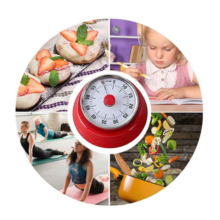 Kitchen Timer Convenient Home Timer Magnetic Alarm Clock(Black)