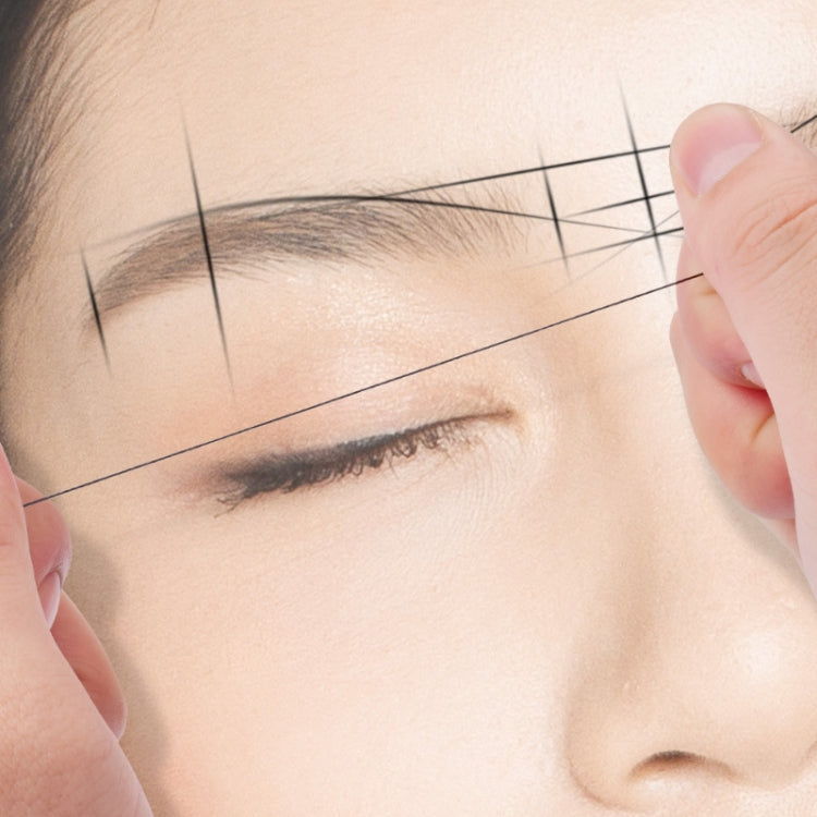 2 PCS With Ink Tattoo Thread Auxiliary Line Drawing And Positioning Eyebrow Ruler Eyebrow Shape Design Ink Line