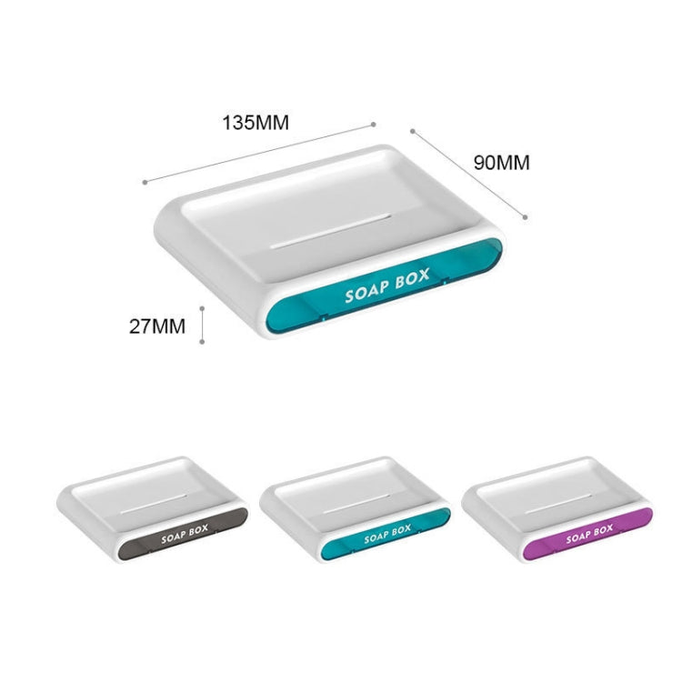 3 PCS Double-Layer Drain Soap Box Bathroom Without Perforation Wall-Mounted Creative Drain Rack