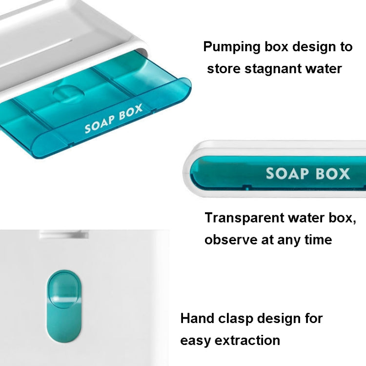 3 PCS Double-Layer Drain Soap Box Bathroom Without Perforation Wall-Mounted Creative Drain Rack