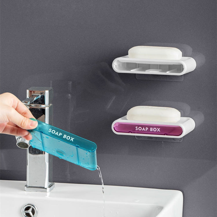3 PCS Double-Layer Drain Soap Box Bathroom Without Perforation Wall-Mounted Creative Drain Rack