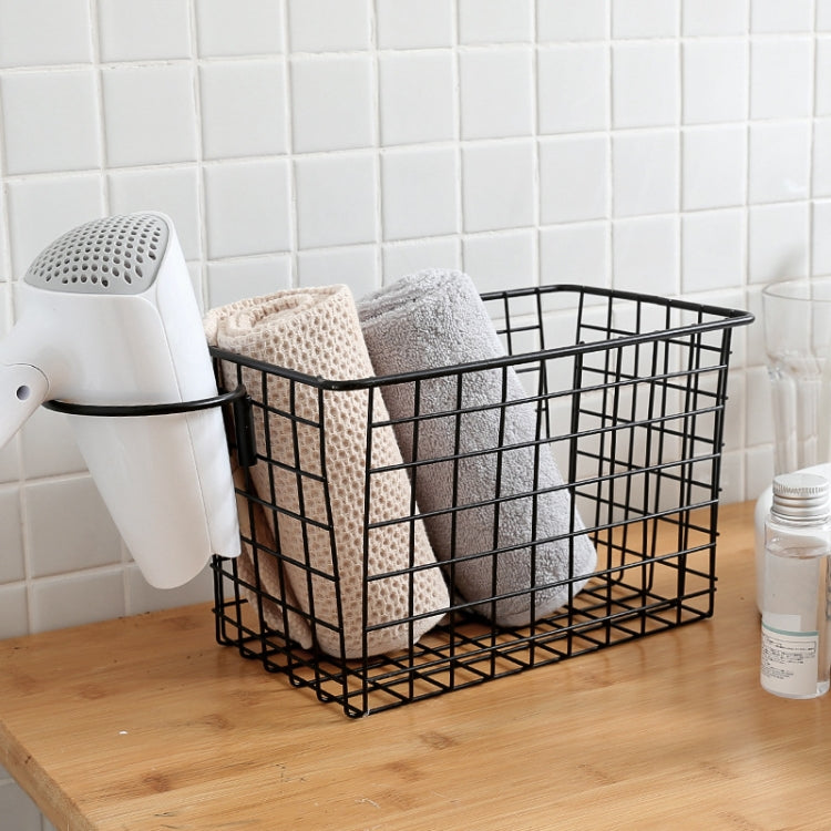 Dormitory Wrought Iron Storage Basket Household Bathroom Rack