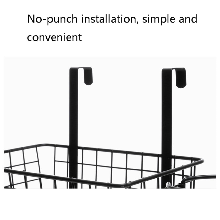 Dormitory Wrought Iron Storage Basket Household Bathroom Rack