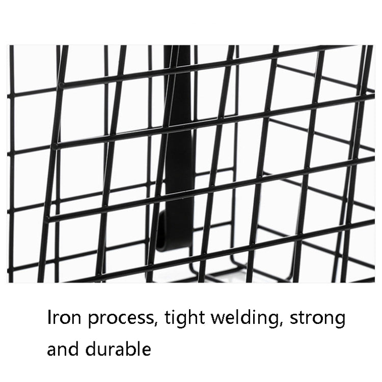 Dormitory Wrought Iron Storage Basket Household Bathroom Rack