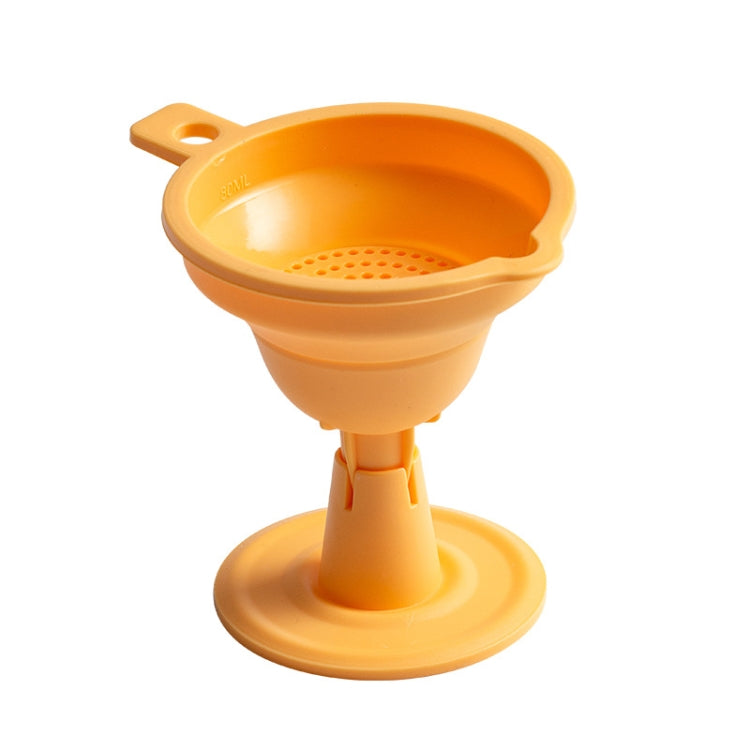 2 PCS Creative Folding Silicone Funnel Kitchen Household Oiler Wine Bottle Filter