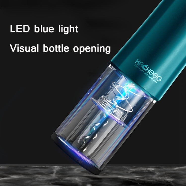 Kacheeg Wine Electric Bottle Opener Household Wine Automatic Bottle Opener, Colour: Dark Green