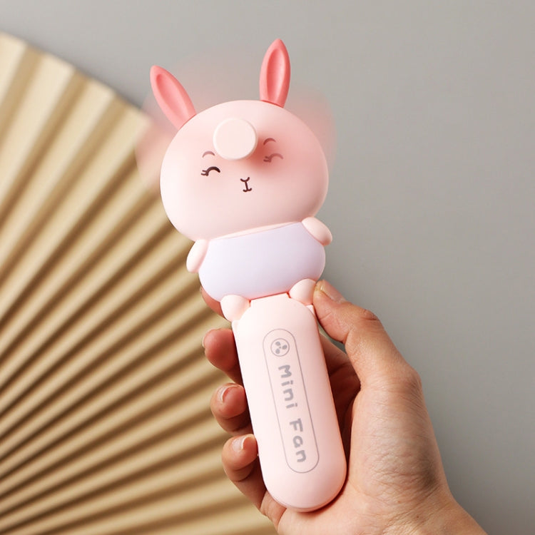 Student Portable Beauty Mirror Comb Mini Handheld USB Fan, Colour: Pink