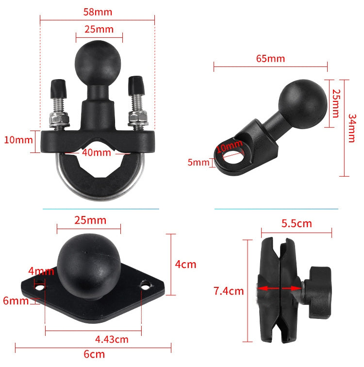 Motorcycle Multi-Function Mobile Phone Holder Adjustable Universal Locomotive Riding Anti-Shake Fixed Equipment