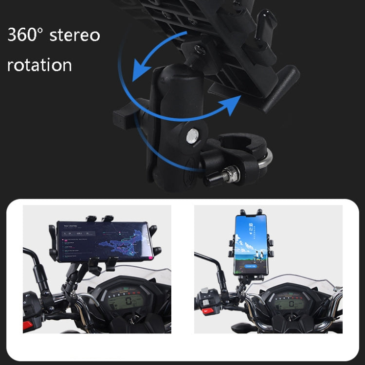 Motorcycle Multi-Function Mobile Phone Holder Adjustable Universal Locomotive Riding Anti-Shake Fixed Equipment