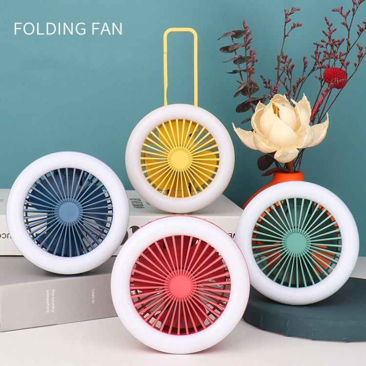 6355 Mini Carabiner Folding Fan Night Light