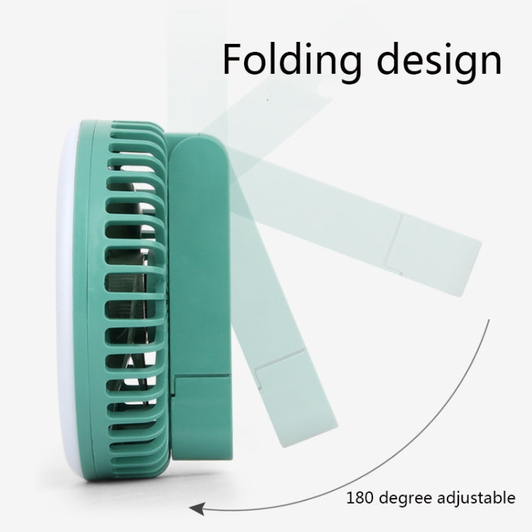 6355 Mini Carabiner Folding Fan Night Light