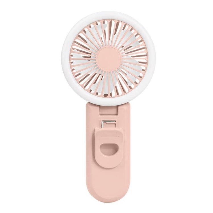 YS2214 Mini Mobile Phone Clip Small Fan Beauty Fill Light Portable USB Silent Desktop Fan