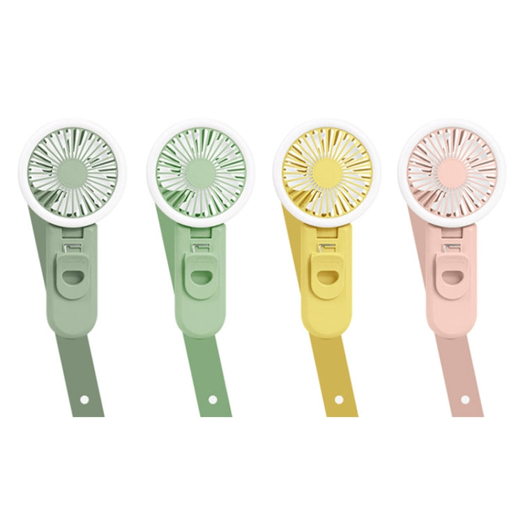 YS2214 Mini Mobile Phone Clip Small Fan Beauty Fill Light Portable USB Silent Desktop Fan