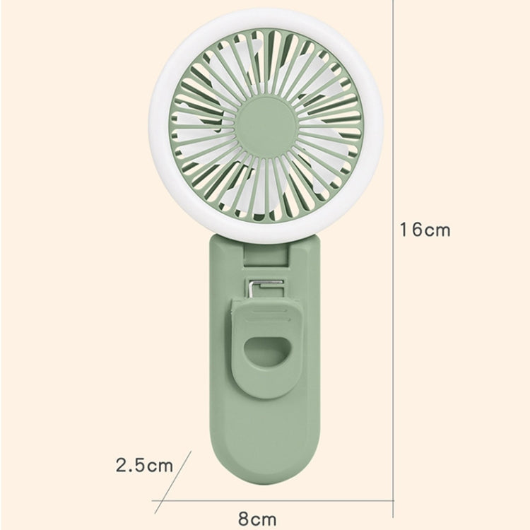 YS2214 Mini Mobile Phone Clip Small Fan Beauty Fill Light Portable USB Silent Desktop Fan