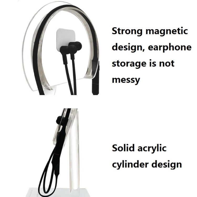 Wireless Bluetooth Headset Crystal Display Stand for Huawei FreeLace