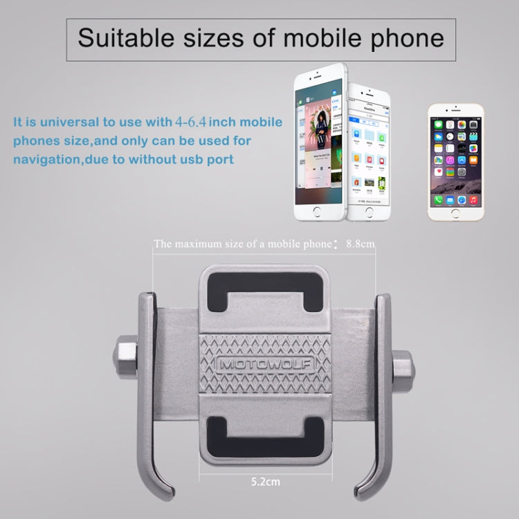 Bicycle Riding Navigation Mobile Phone Holder Motorcycle Car Aluminum Alloy Mobile Phone Holder