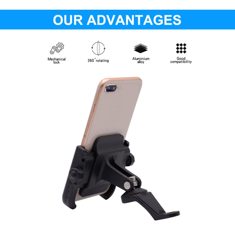 Bicycle Riding Navigation Mobile Phone Holder Motorcycle Car Aluminum Alloy Mobile Phone Holder