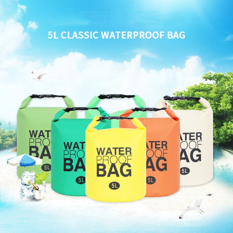 5L Outdoor Waterproof Bag PVC Portable Drifting Upstream Waterproof Bucket Bag