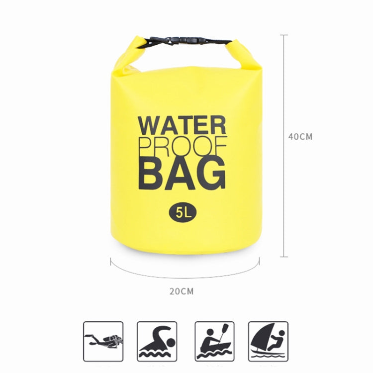 5L Outdoor Waterproof Bag PVC Portable Drifting Upstream Waterproof Bucket Bag