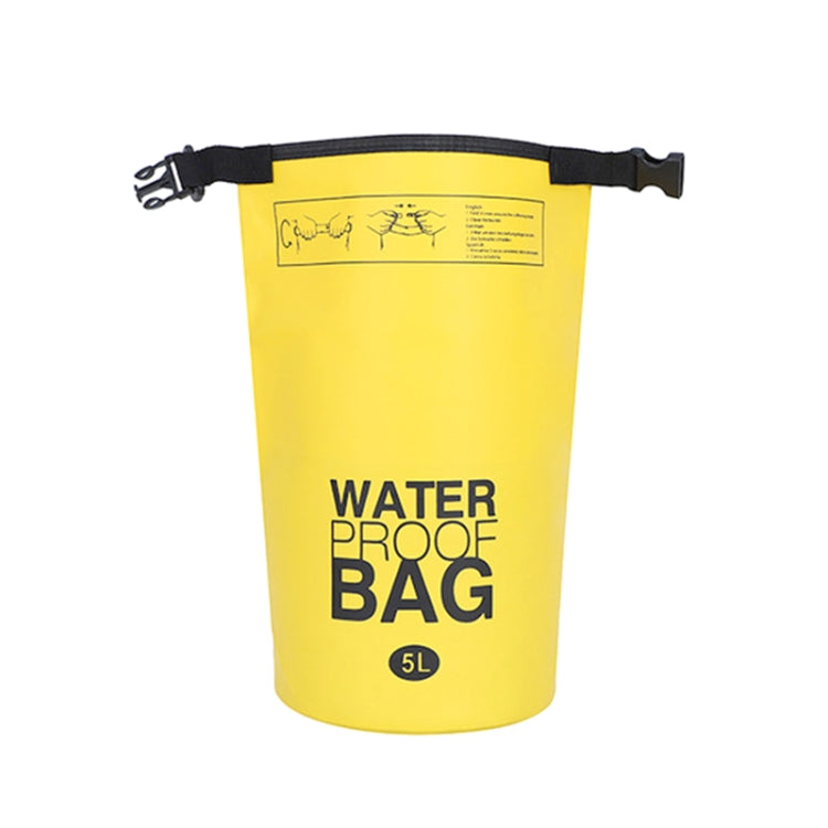 5L Outdoor Waterproof Bag PVC Portable Drifting Upstream Waterproof Bucket Bag