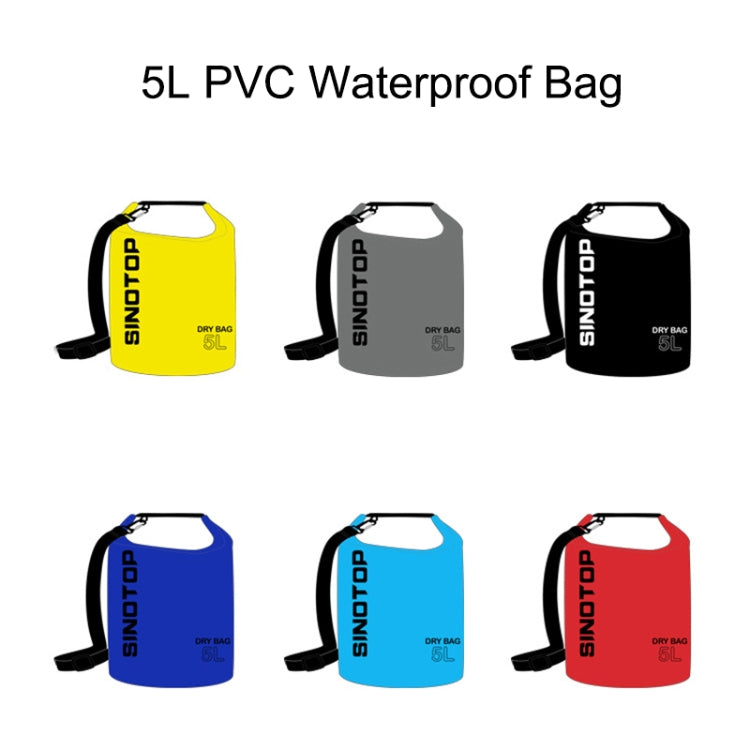5L PVC Outdoor Upstream Drifting Waterproof Bag Diving Swimming Bucket Bag