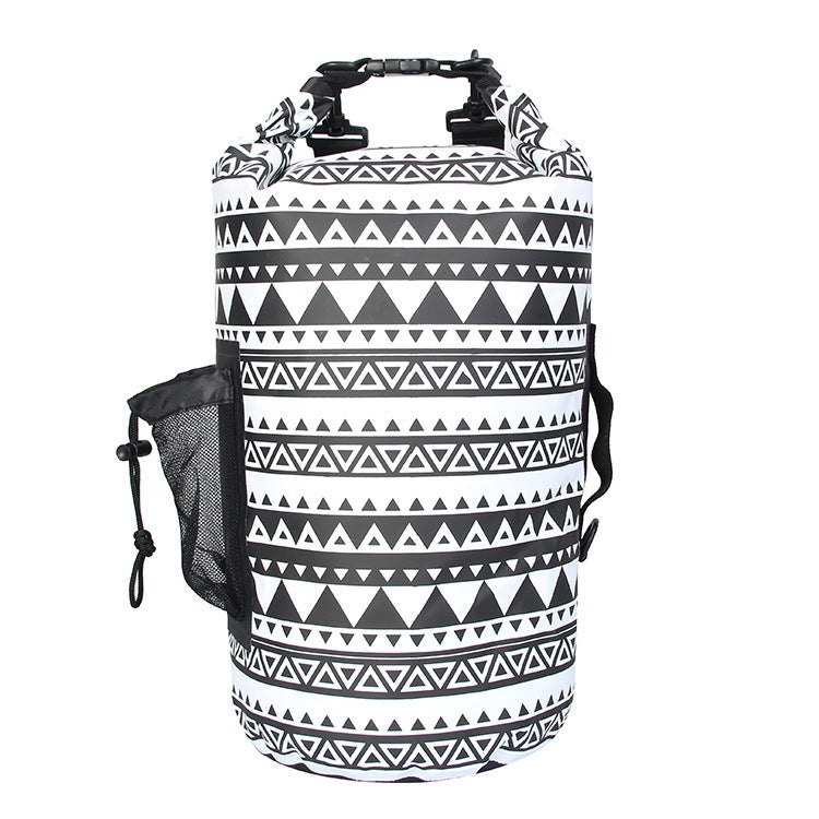 15L Retro Style Outdoor Sports Rafting Waterproof Bucket Bag Swimming Waterproof Backpack
