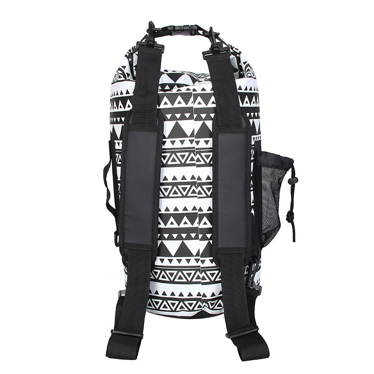 15L Retro Style Outdoor Sports Rafting Waterproof Bucket Bag Swimming Waterproof Backpack